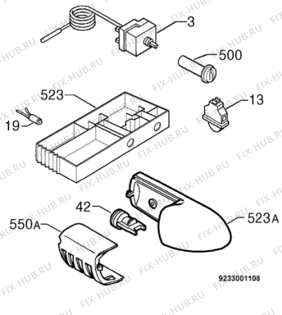 Взрыв-схема холодильника Electrolux ER7820C - Схема узла Diffusor